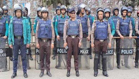 ডিসেম্বর ঘিরে সর্বোচ্চ সতর্ক অবস্থানে প্রশাসন Police images32456 87